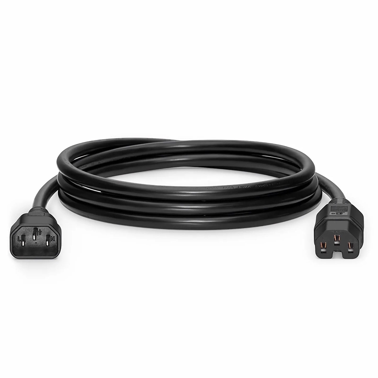 10ft (3m) IEC60320 C14 to IEC60320 C15 14AWG 250V/15A Power Cord, Black