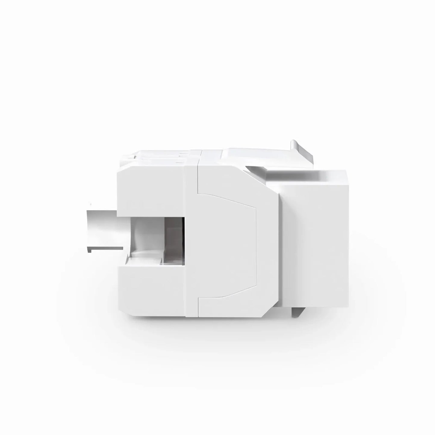 Cat6 RJ45 (8P8C) Unshielded Punch Down Keystone Jack Module, White (10 pcs/Pack)