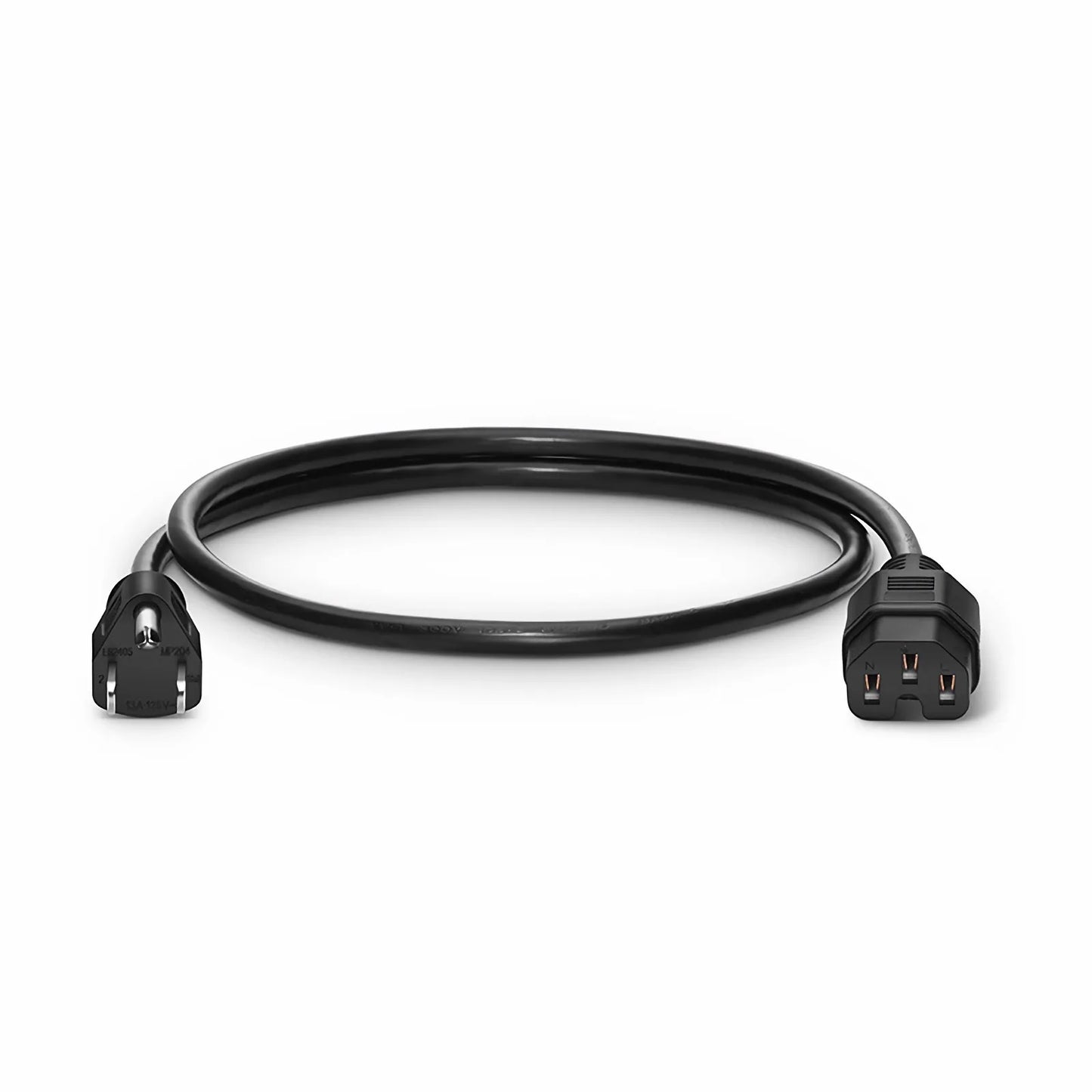 3ft (0.9m) NEMA 5-15P to IEC60320 C15 Heavy-Duty 14AWG 125V/15A Power Cord, Black