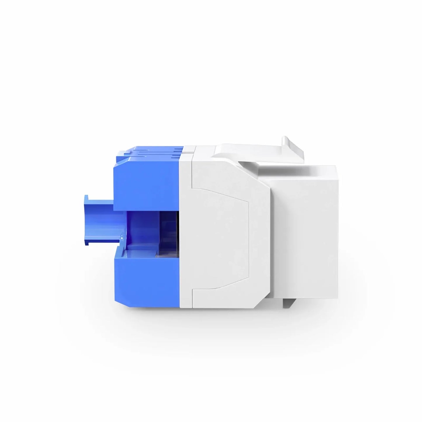 Cat6a RJ45 (8P8C) Unshielded Punch Down Keystone Jack Module, White (10 pcs/Pack)
