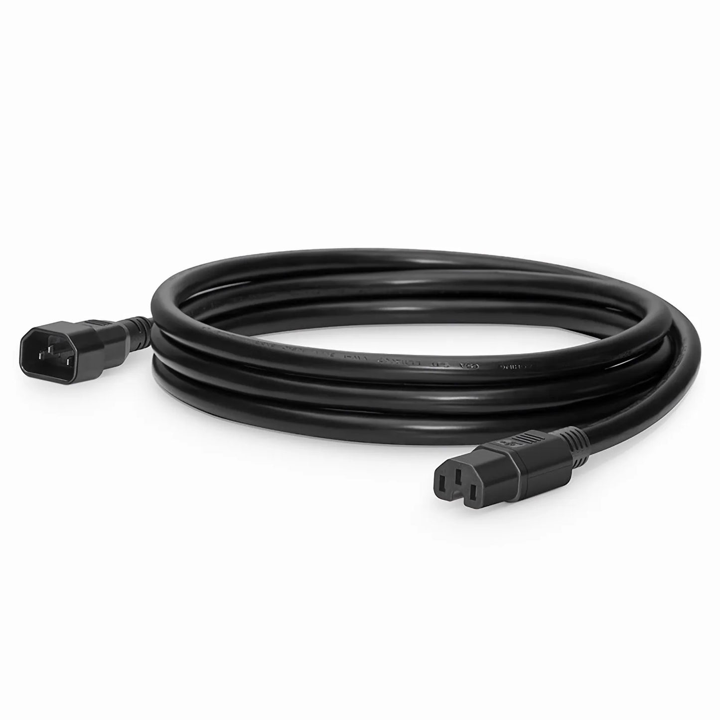 10ft (3m) IEC60320 C14 to IEC60320 C15 14AWG 250V/15A Power Cord, Black