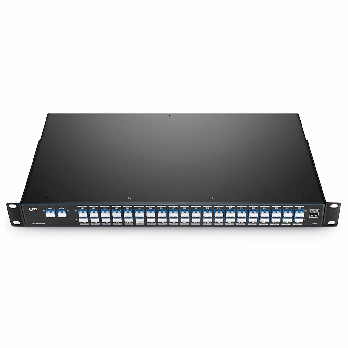40 Channels DWDM Mux Demux, 100GHz C21-C60, with Monitor Port, 3.0dB Typical IL, LC/UPC, Dual Fiber, FMU 1U Rack Mount
