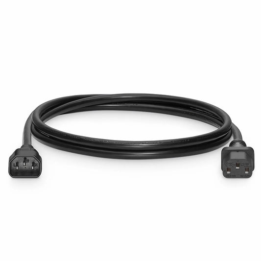 6ft (1.8m) IEC60320 C14 to IEC60320 C13 17AWG 250V/10A Power Extension Cord, Black