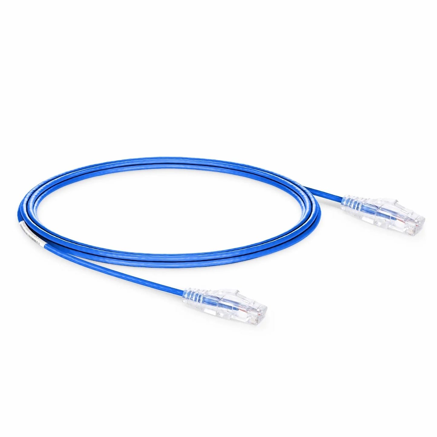 10ft (3m) Cat6 28AWG Snagless Unshielded (U/UTP) PVC CM Small Diameter High-Flex Ethernet Network Patch Cable, Blue, (10pcs/pack)