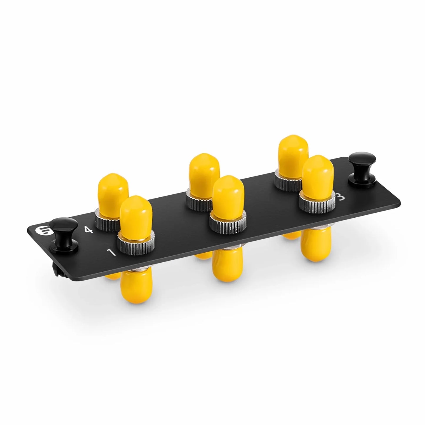 FHD™ Fiber Adapter Panel, 6 Fibers OM3/OM4 Multimode, 6 x ST Simplex (Plated) Adapter, Ceramic Sleeve