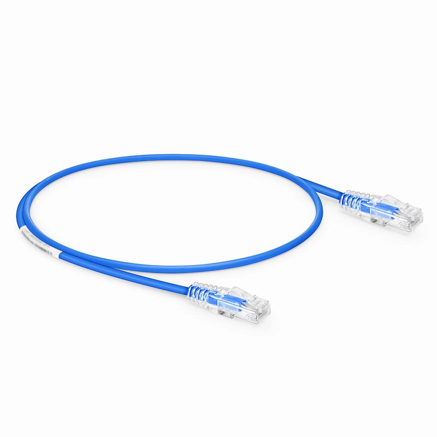 7ft (2.1m) Cat6 Snagless Unshielded (U/UTP) PVC CM Small Diameter High-Flex Ethernet Network Patch Cable, Blue, (24pcs/pack)