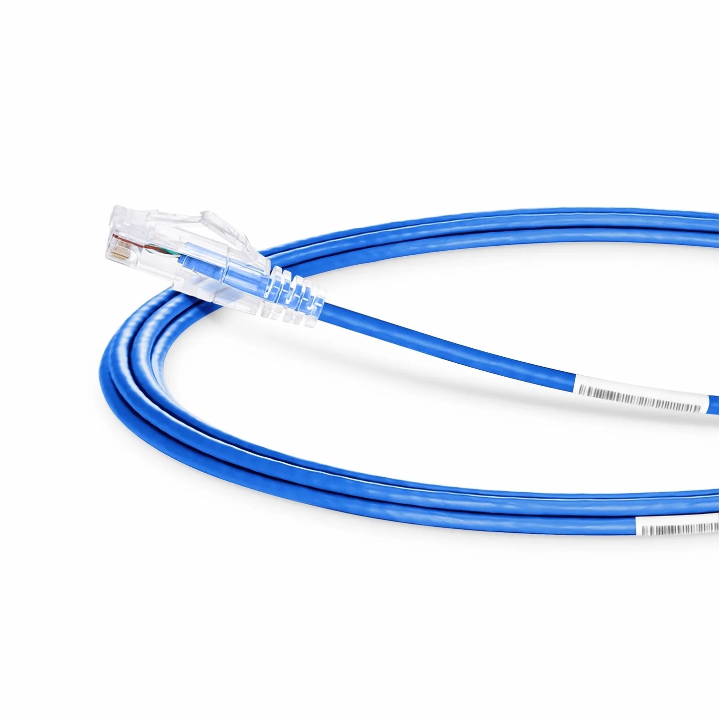 10ft (3m) Cat6 28AWG Snagless Unshielded (U/UTP) PVC CM Small Diameter High-Flex Ethernet Network Patch Cable, Blue
