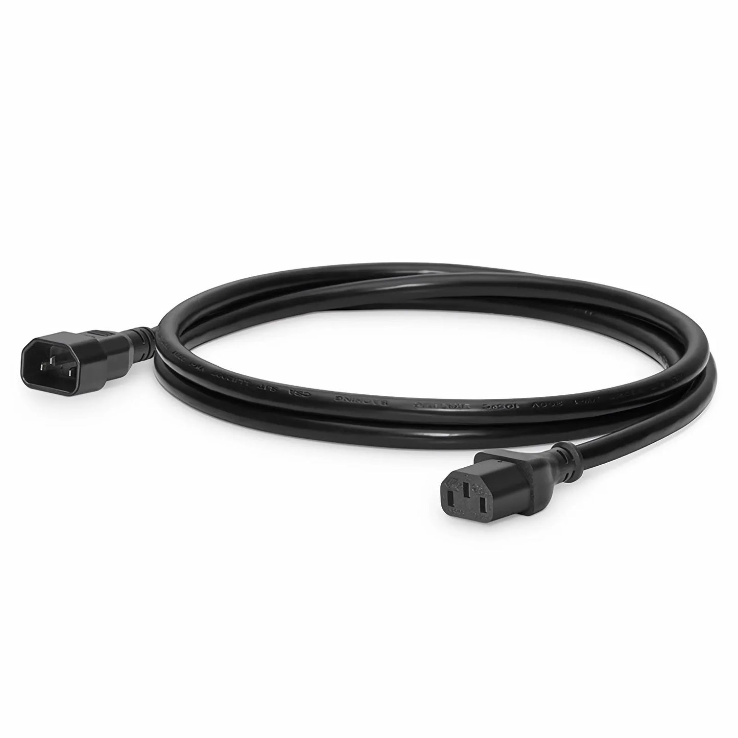 6ft (1.8m) IEC60320 C14 to IEC60320 C13 16AWG 250V/13A Power Extension Cord, Black