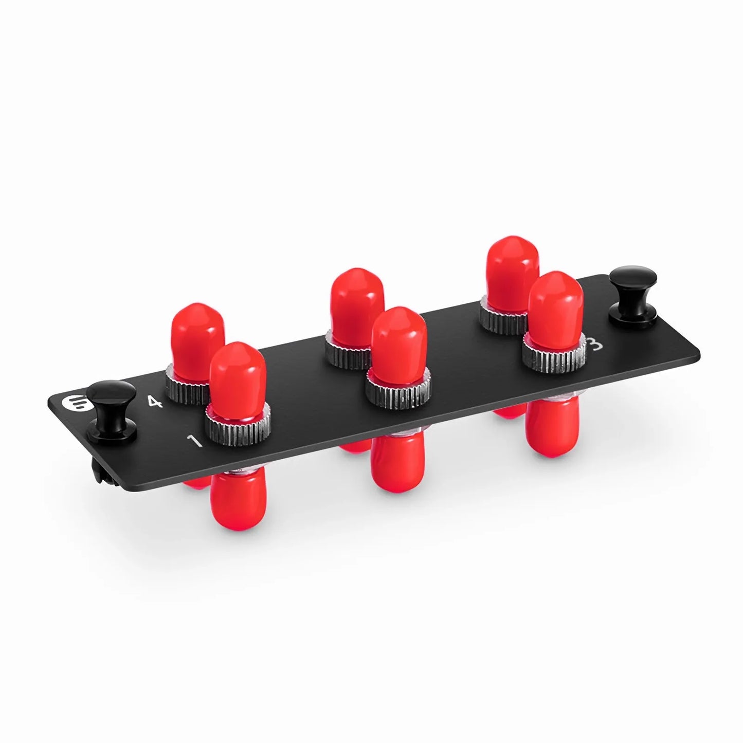 FHD™ Fiber Adapter Panel, 6 Fibers OS2 Single Mode, 6 x ST Simplex (Plated) Adapter, Ceramic Sleeve