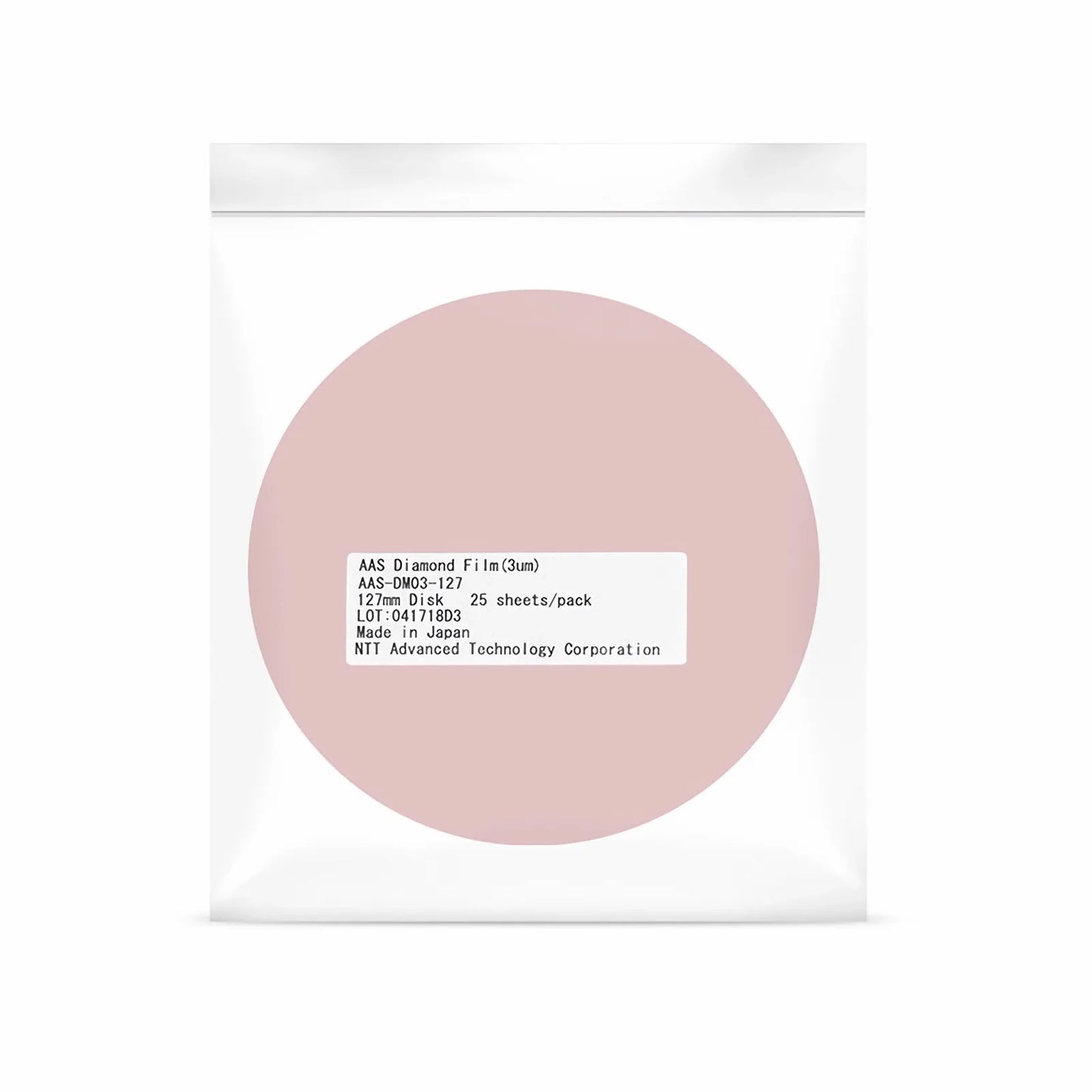 3μmNTT, 25 PCS/Pack Polishing Film with 127mm Diameter
