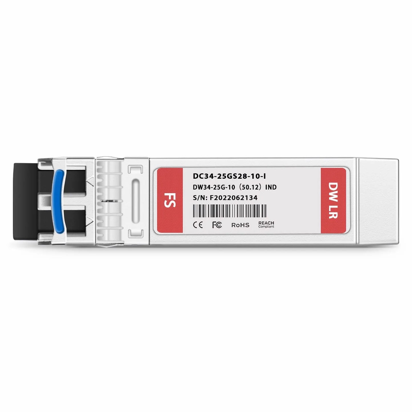 Cisco C34 Compatible SFP28 25G DWDM 1550.12nm 100GHz 10km DOM Duplex LC/UPC SMF Optical Transceiver Module for Transmission (Industrial)