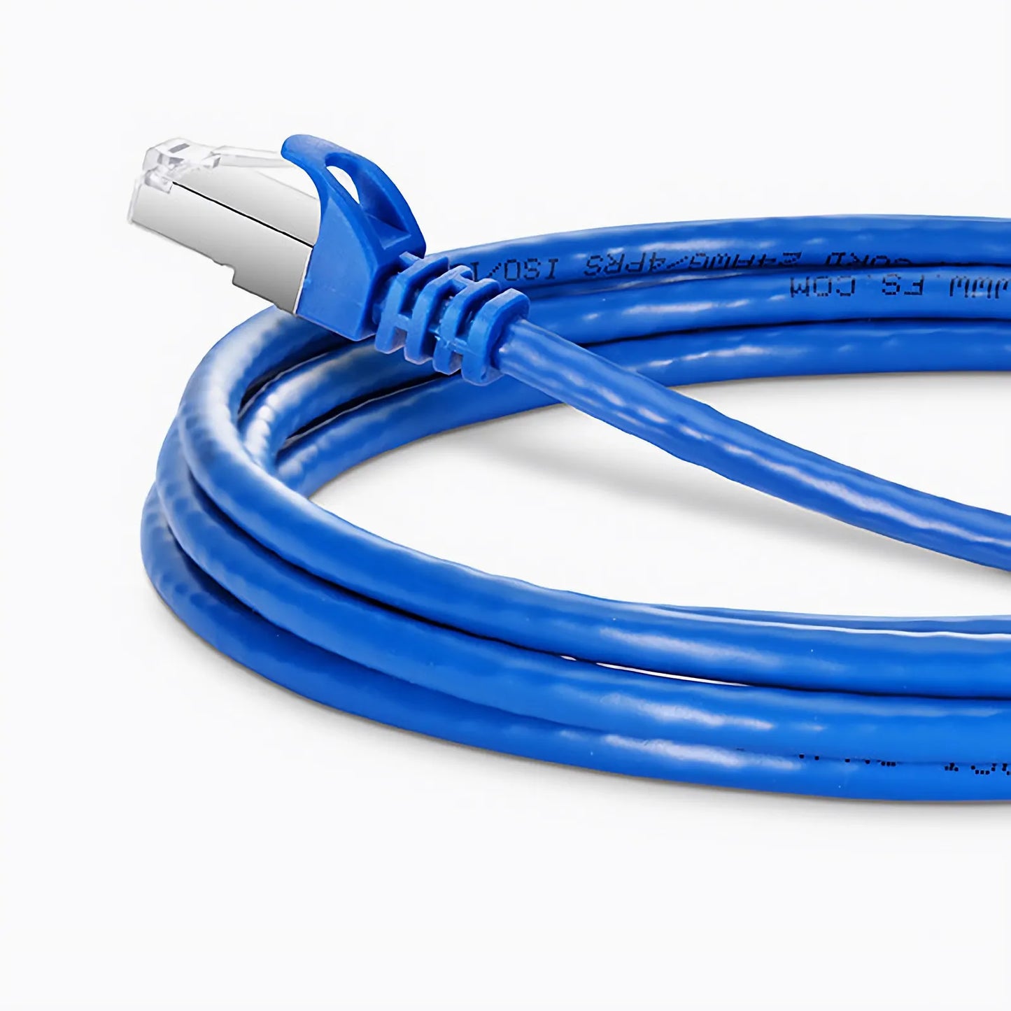 35ft (10.7m) Cat6a 26AWG Snagless Shielded (S/FTP) PVC CM Ethernet Network Patch Cable, Blue