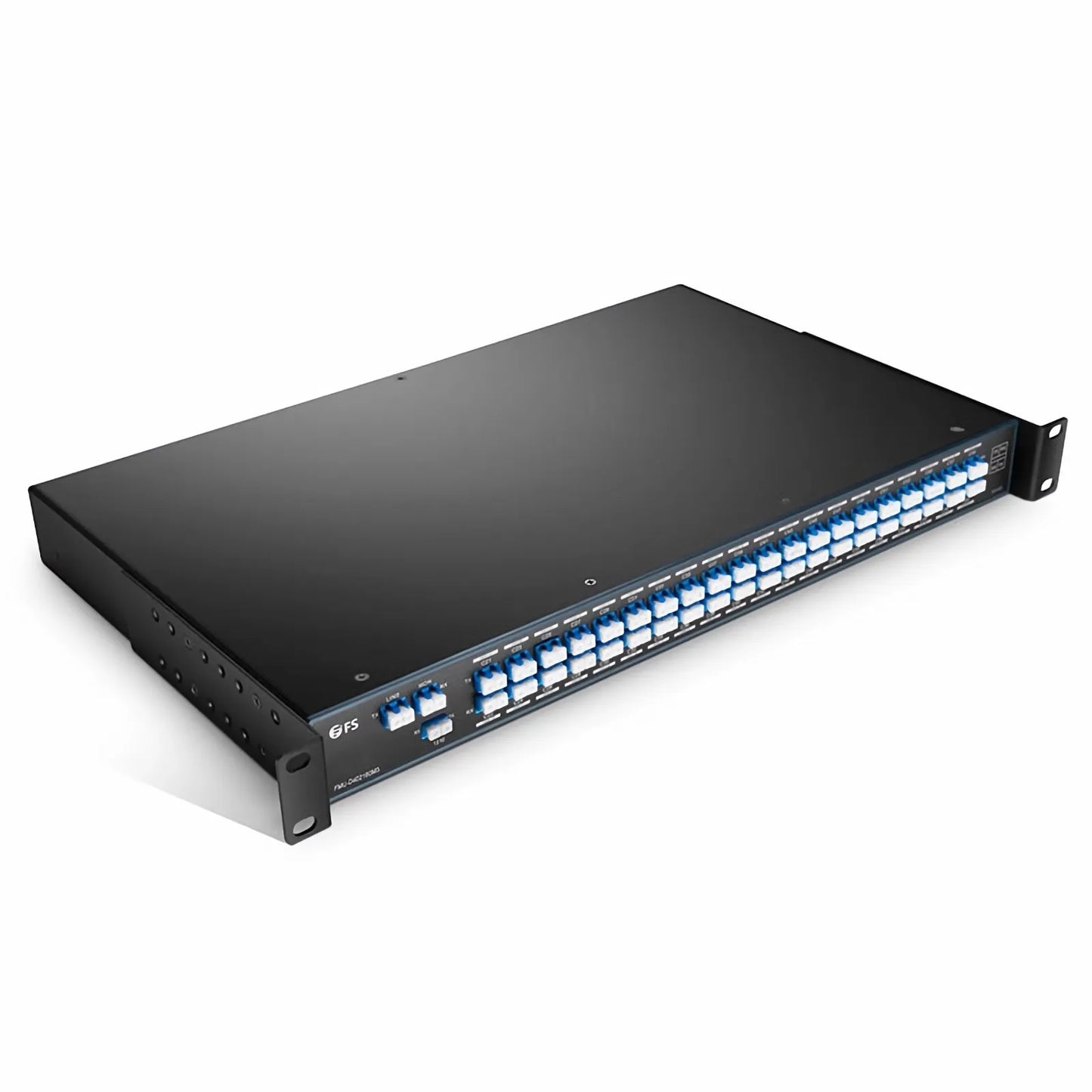 40 Channels DWDM Mux Demux, 100GHz C21-C60, with Monitor and 1310nm Port, 4.5dB Typical IL, LC/UPC, Dual Fiber, FMU 1U Rack Mount