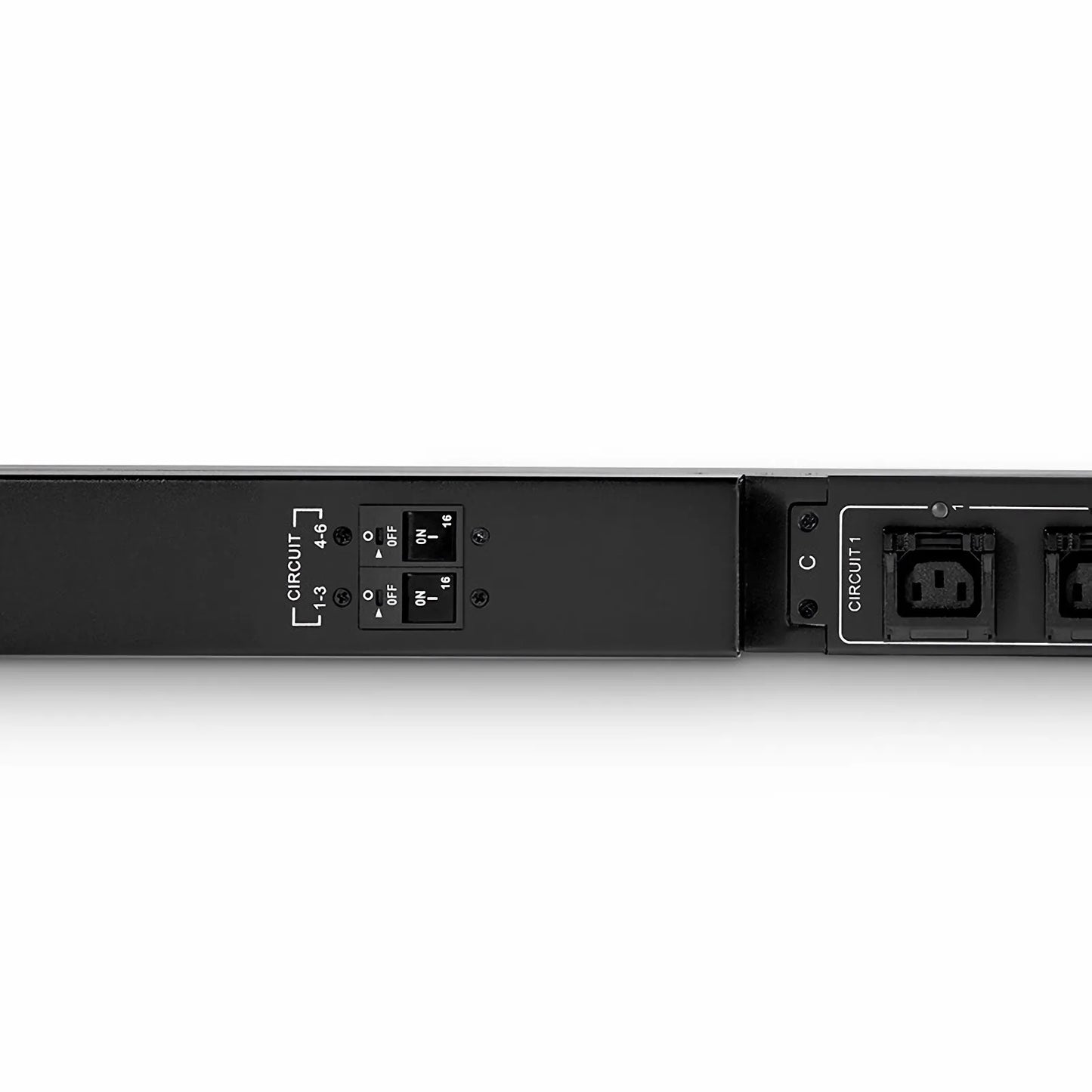 21.06kW 3-Phase 32A/380V Switched Rack PDU, 21 x C13 & 3 x C19 Outlets, IEC309 32A 3P+N+E Plug, 10ft Cord, 0U Vertical