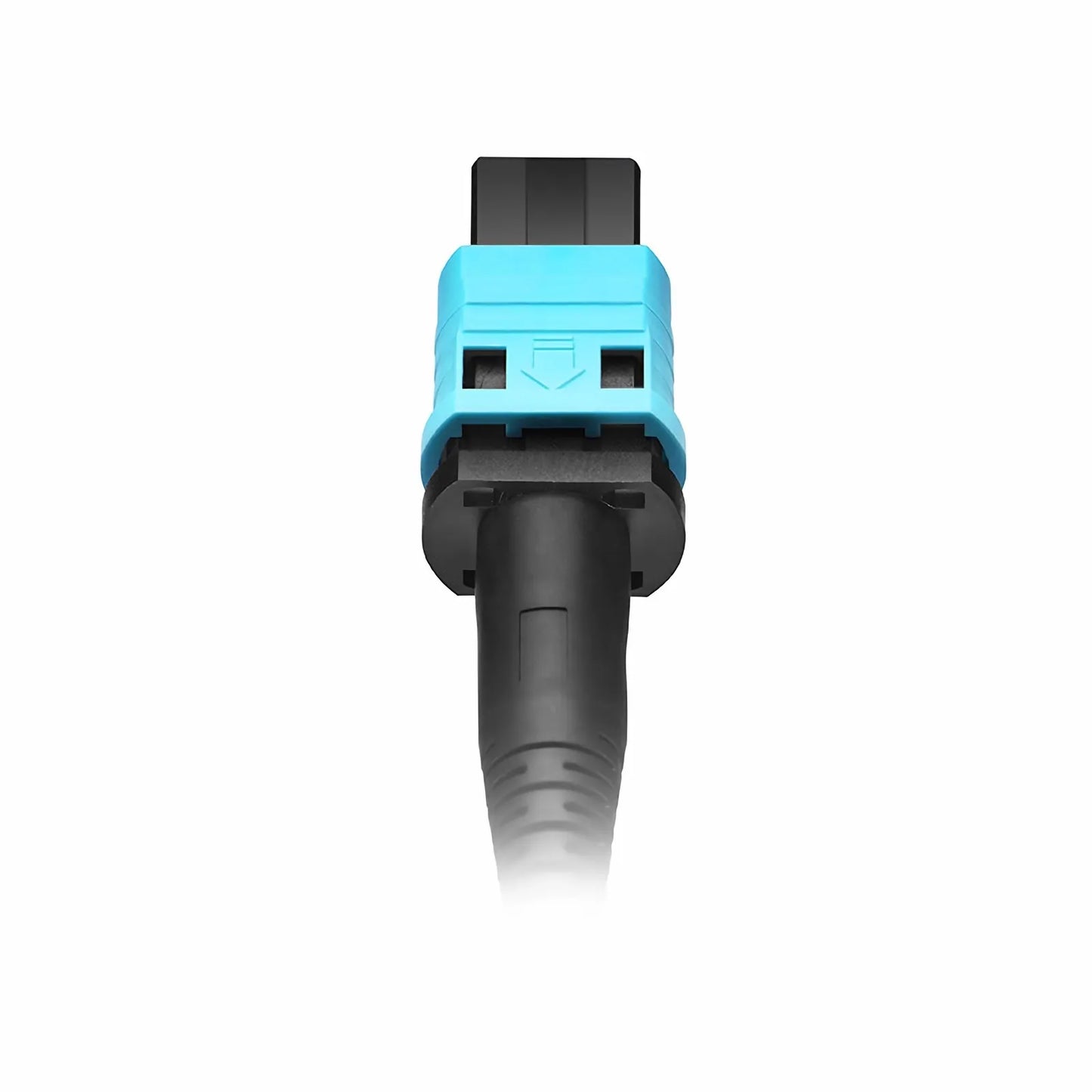 30m (98ft) MPO Jumper, Senko MPO-12 APC (Female) to MPO-12 APC (Female), 8 Fibers, Multimode (OM3), LSZH, 0.35dB Max, Type B, Aqua