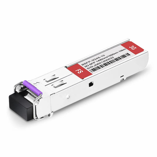 3Gb/s MSA BiDi SFP 1490nm-TX/1550nm-RX 10km DOM Simplex LC SMF Video Pathological Patterns Optical Transceiver Module for SD/HD/3G-SDI