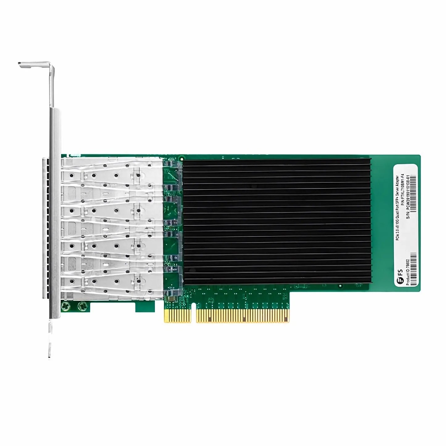 Intel XL710-BM1 Based Ethernet Network Interface Card, 10G Quad-Port SFP+, PCIe 3.0 x 8, Comparable to Intel X710-DA4, Full Height&Low Profile