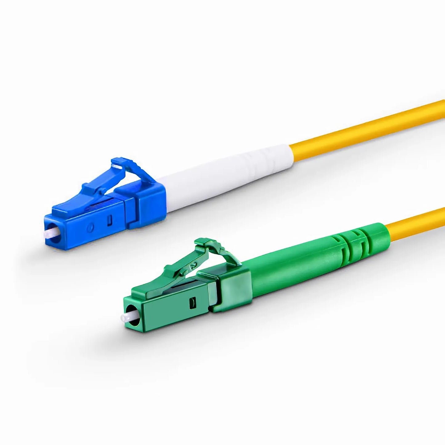 1m (3ft) Fiber Patch Cable, 1 Fiber, LC UPC Simplex to LC APC Simplex, Single Mode (OS2), Riser (OFNR), 2.0mm, Tight-Buffered, Yellow
