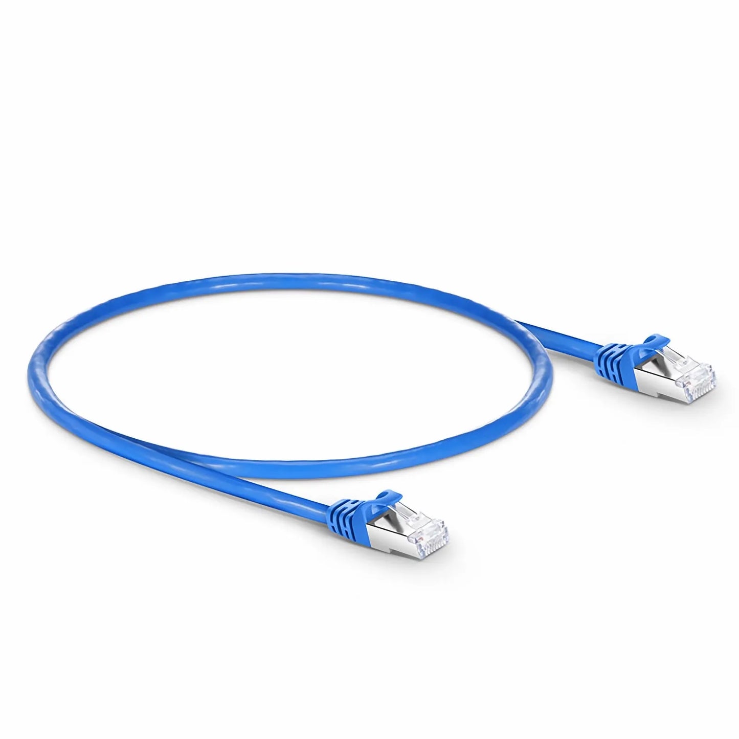 10ft (3m) Cat6a 26AWG Snagless Shielded (S/FTP) PVC CM Ethernet Network Patch Cable, Blue, 24Pcs/pack