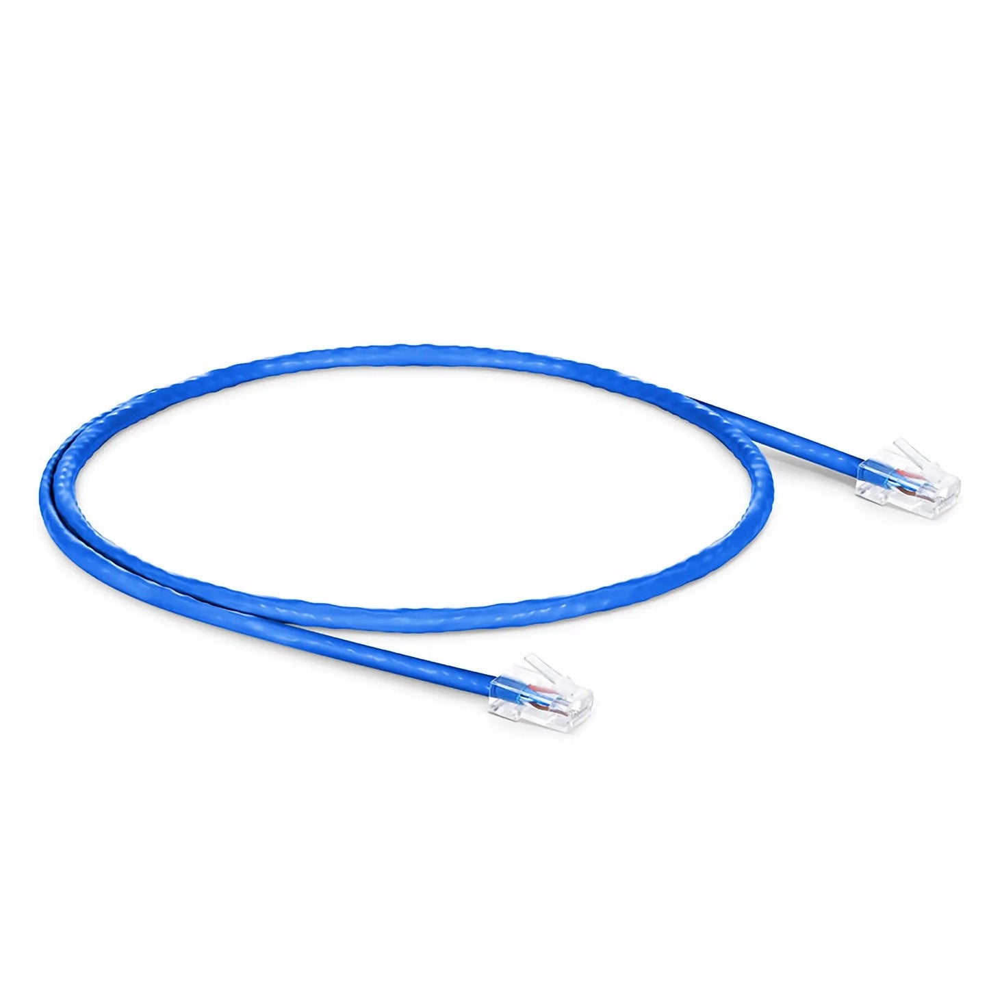 2ft (0.6m) Cat6 24AWG Non-booted Unshielded (U/UTP) PVC CM Ethernet Network Patch Cable, Blue