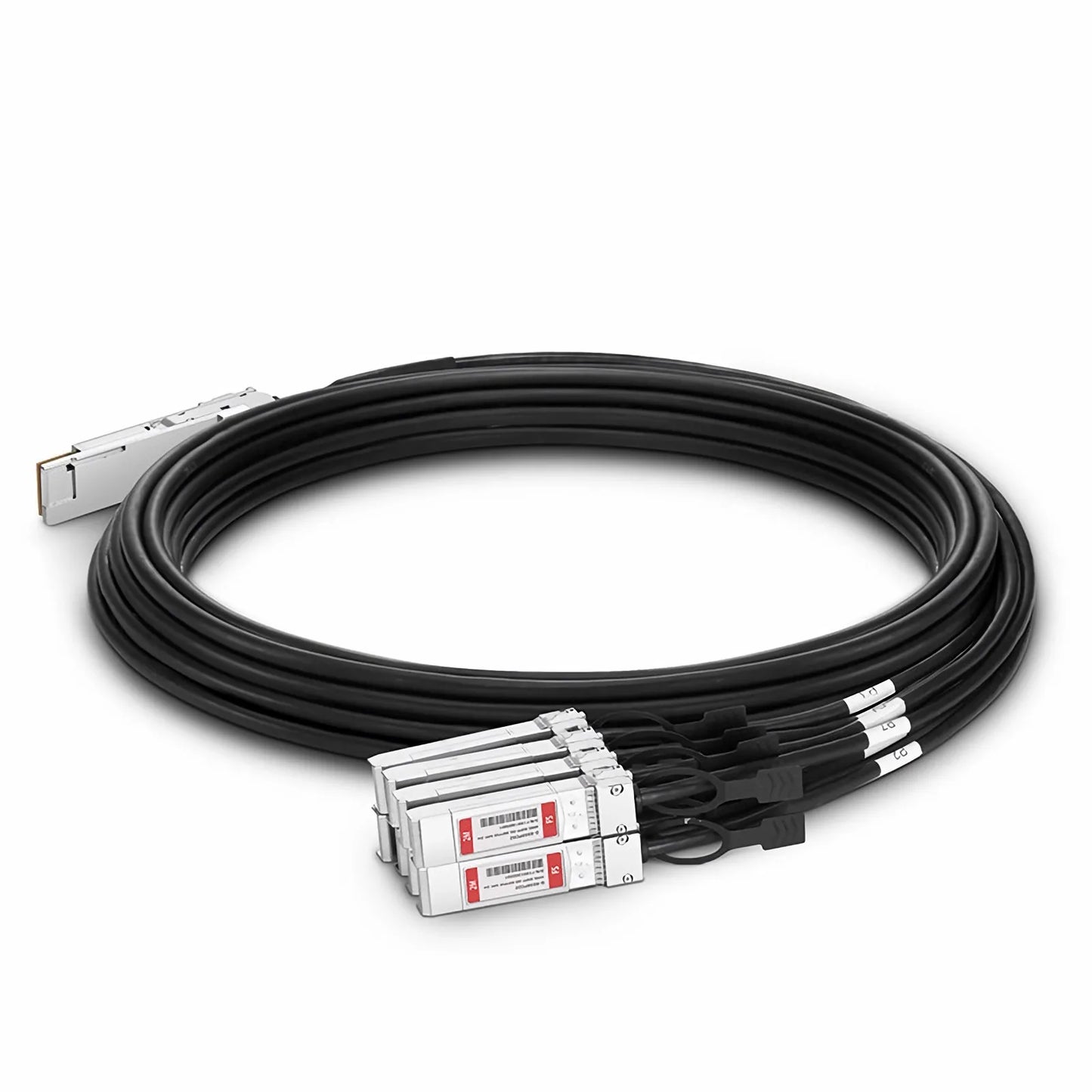 2m (7ft) Generic Compatible 400G QSFP-DD 8 x 50G PAM4 to 8 x 50G SFP56 50G PAM4 Passive Direct Attach Copper Breakout Cable