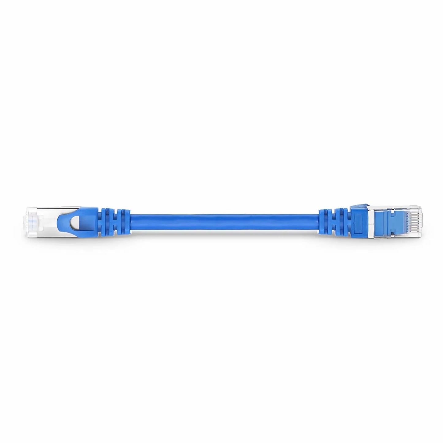 6in (0.15m) Cat6 26AWG Snagless Shielded (S/FTP) PVC CM Ethernet Network Patch Cable, Blue