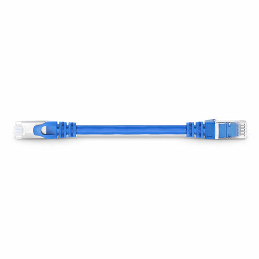 6in (0.15m) Cat6a 26AWG Snagless Shielded (S/FTP) PVC CM Ethernet Network Patch Cable, Blue