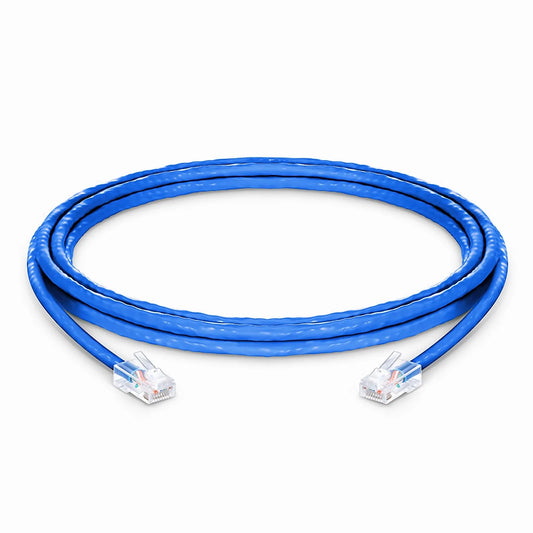 10ft (3m) Cat6 24AWG Non-booted Unshielded (U/UTP) PVC CM Ethernet Network Patch Cable, Blue