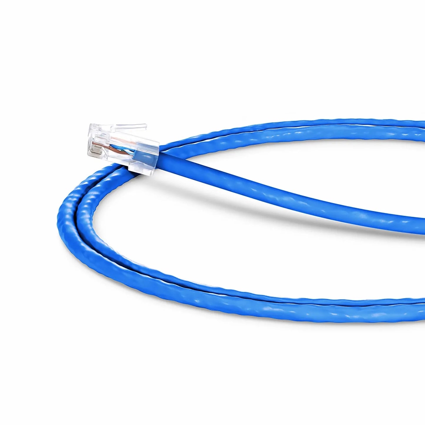 4ft (1.2m) Cat6 24AWG Non-booted Unshielded (U/UTP) PVC CM Ethernet Network Patch Cable, Blue
