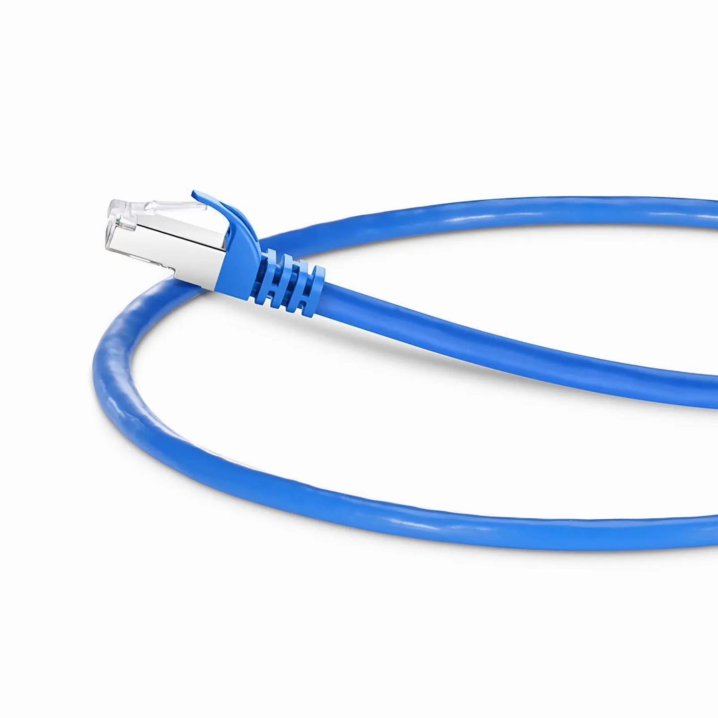 10ft (3m) Cat6a 26AWG Snagless Shielded (S/FTP) PVC CM Ethernet Network Patch Cable, Blue, 24Pcs/pack