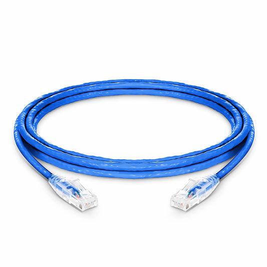 10ft (3m) Cat6 24AWG Snagless Unshielded (U/UTP) PVC CM Ethernet Network Patch Cable, Blue