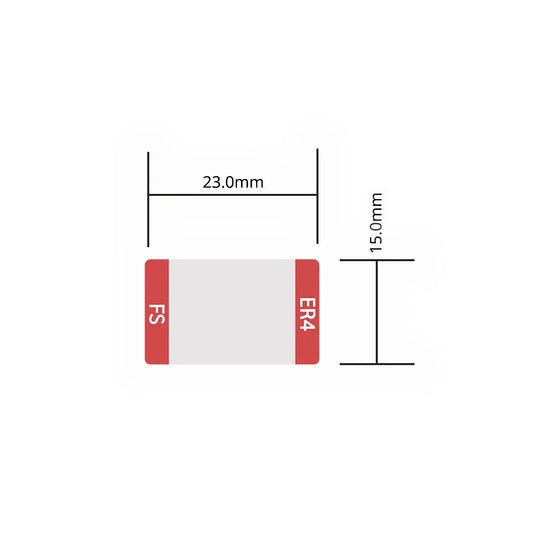 Design Label for 100G QSFP28 ER4 Transceiver, 1 Roll