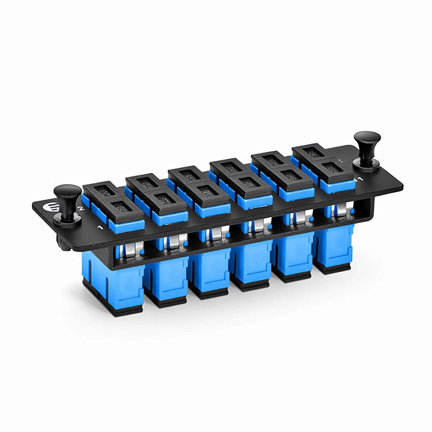 FHD™ Fiber Adapter Panel, 12 Fibers OS2 Single Mode, 6 x SC UPC Duplex (Blue) Adapter, Ceramic Sleeve