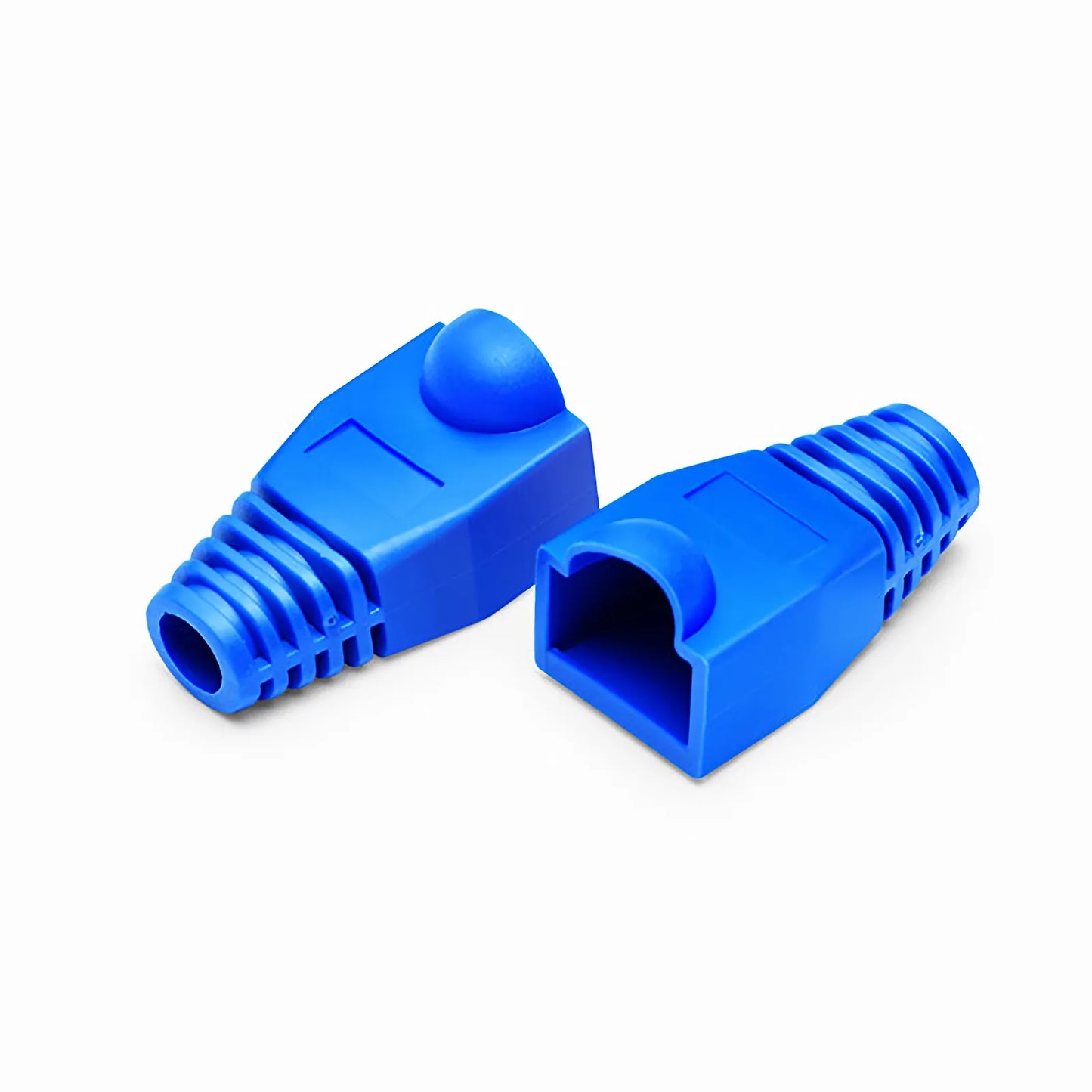 Cat6 RJ45 Strain Relief Boots, 6.0mm OD for Cat6 UTP 23~24AWG Ethernet Cables, Blue, 50PCS/Pack