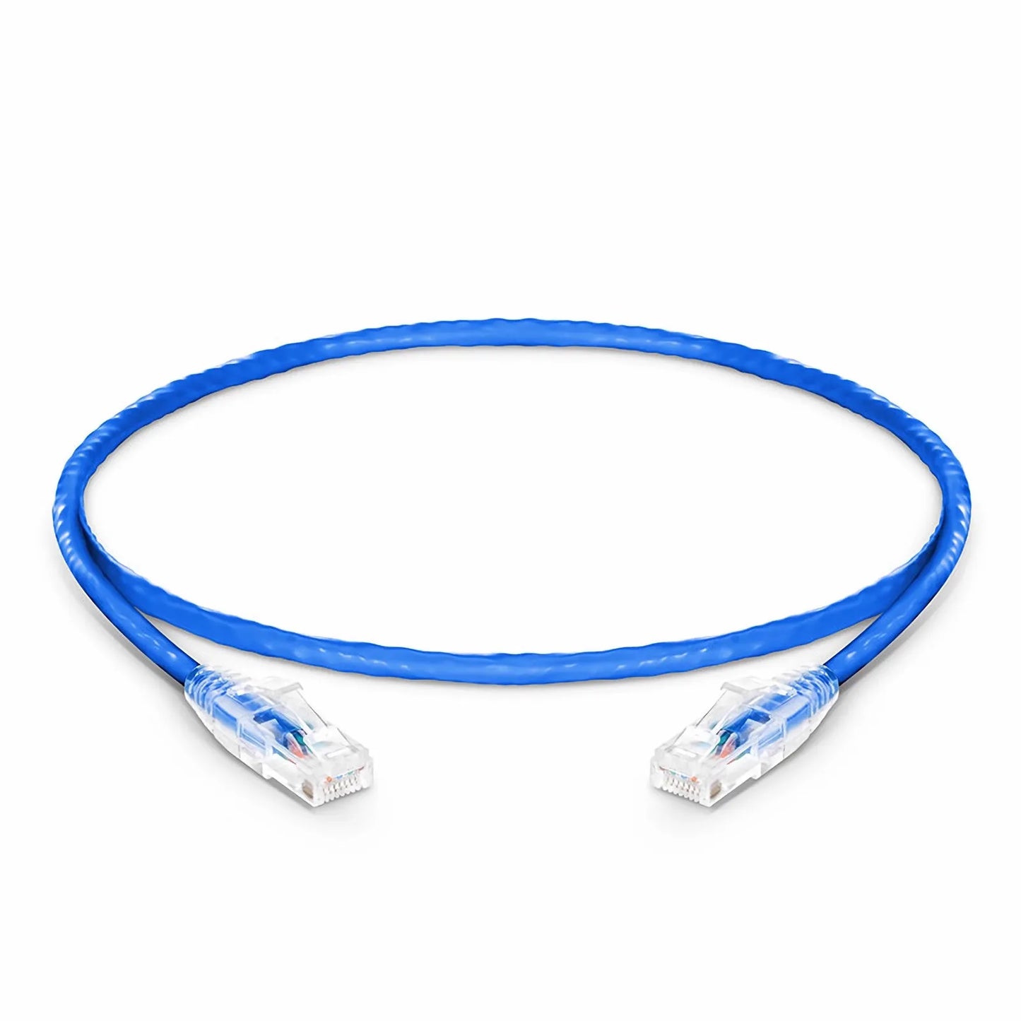 2ft (0.6m) Cat6 24AWG Snagless Unshielded (U/UTP) PVC CM Ethernet Network Patch Cable, Blue