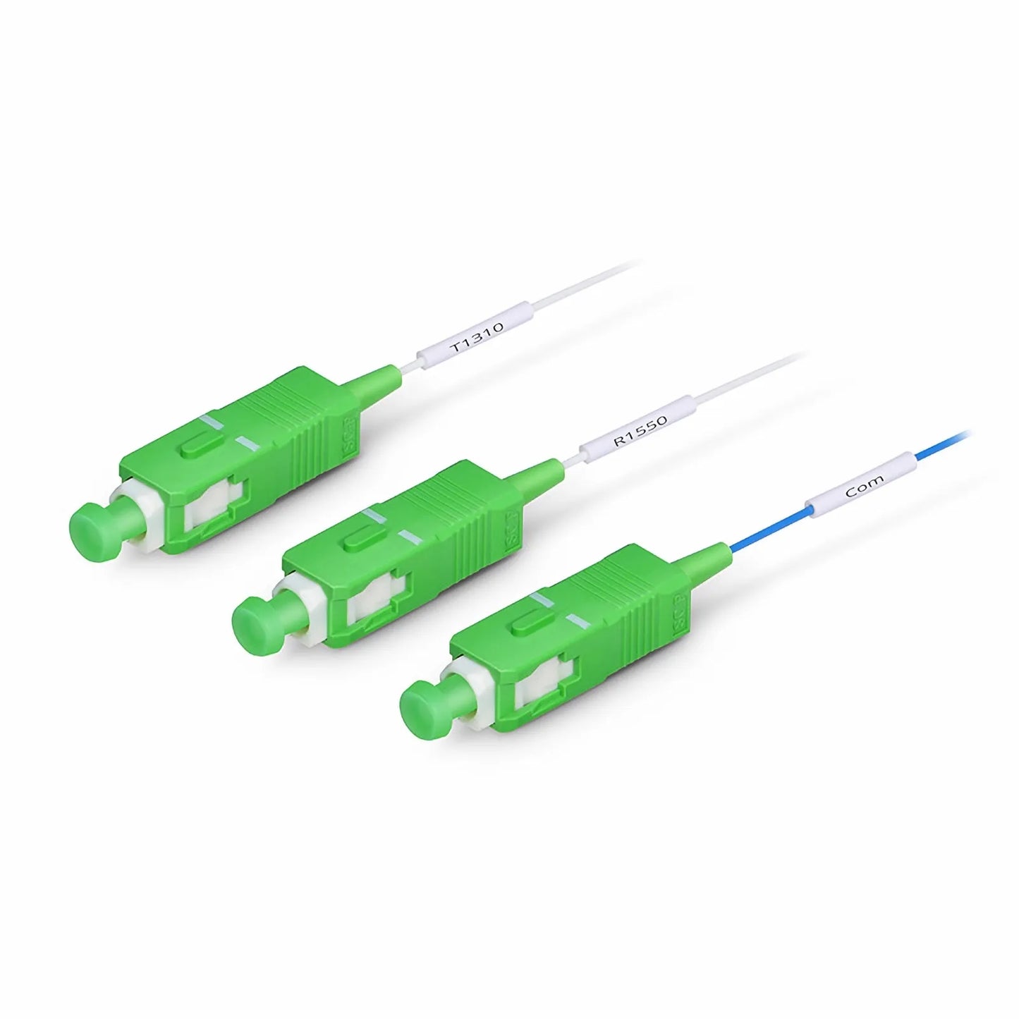 T1310/R1550nm Filter Wavelength Division Multiplexer, Steel Tube, SC/APC, 900μm, 1.5m