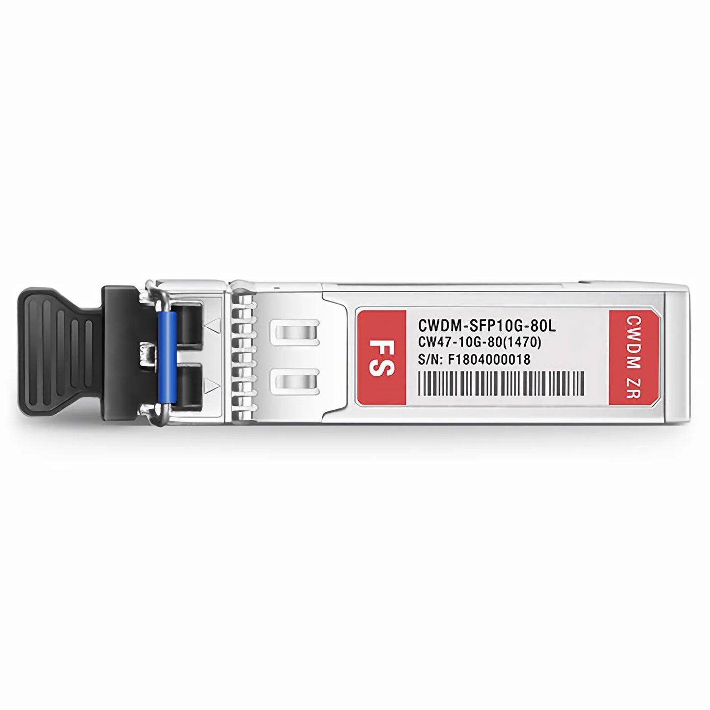 Broadcom Compatible SFP+ 10G CWDM 1470nm 80km DOM Duplex LC/UPC SMF Optical Transceiver Module for Transmission