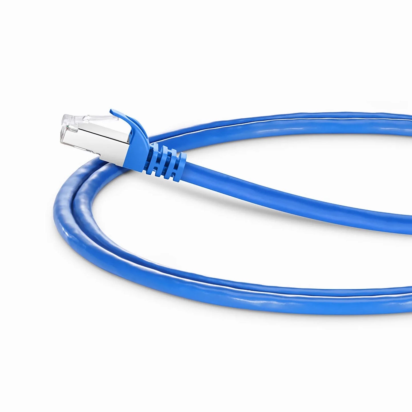 3ft (0.9m) Cat6a 26AWG Snagless Shielded (S/FTP) PVC CM Ethernet Network Patch Cable, Blue