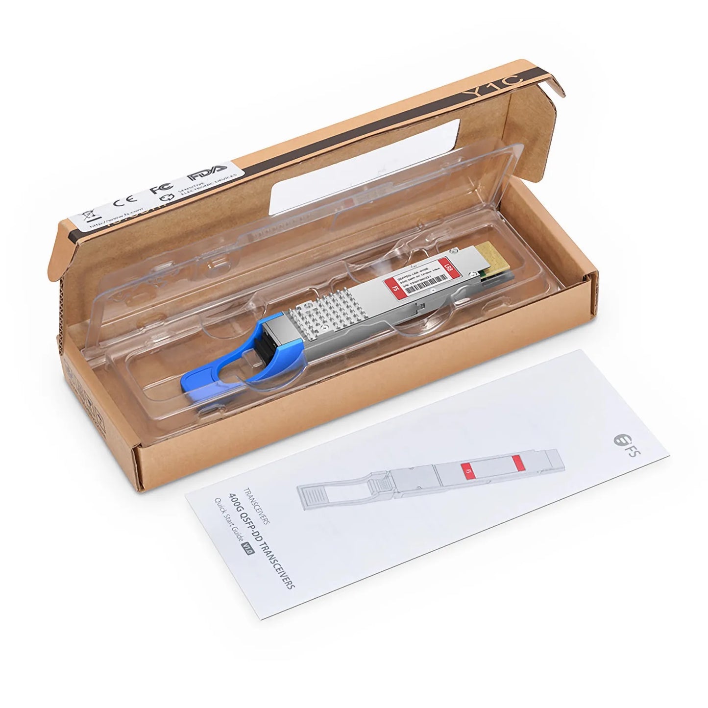 Dell Compatible 400GBASE-LR8 QSFP-DD 8 x 50G PAM4 1310nm 10km DOM Duplex LC/UPC SMF Optical Transceiver Module