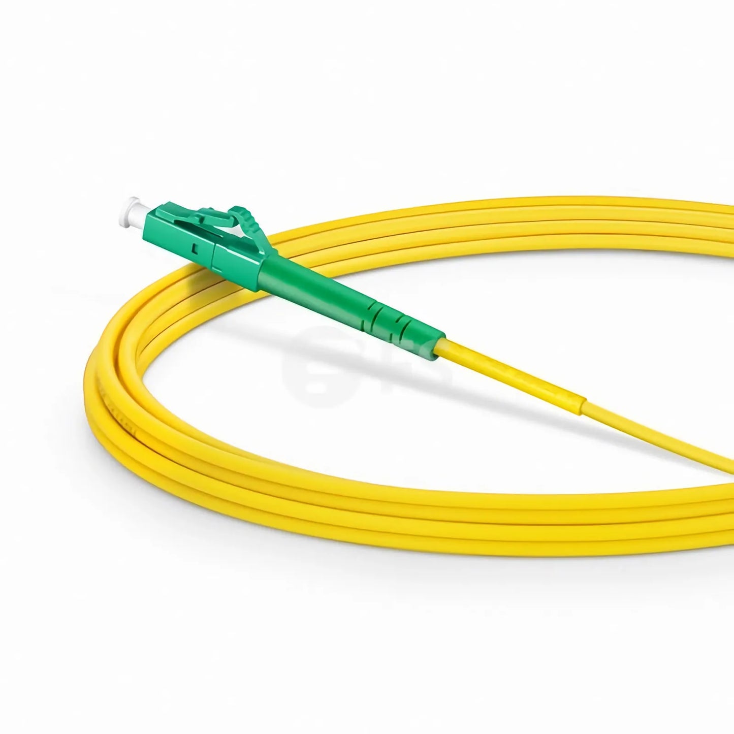 3m (10ft) Fiber Patch Cable, 1 Fiber, LC UPC Simplex to LC APC Simplex, Single Mode (OS2), Riser (OFNR), 2.0mm, Tight-Buffered, Yellow