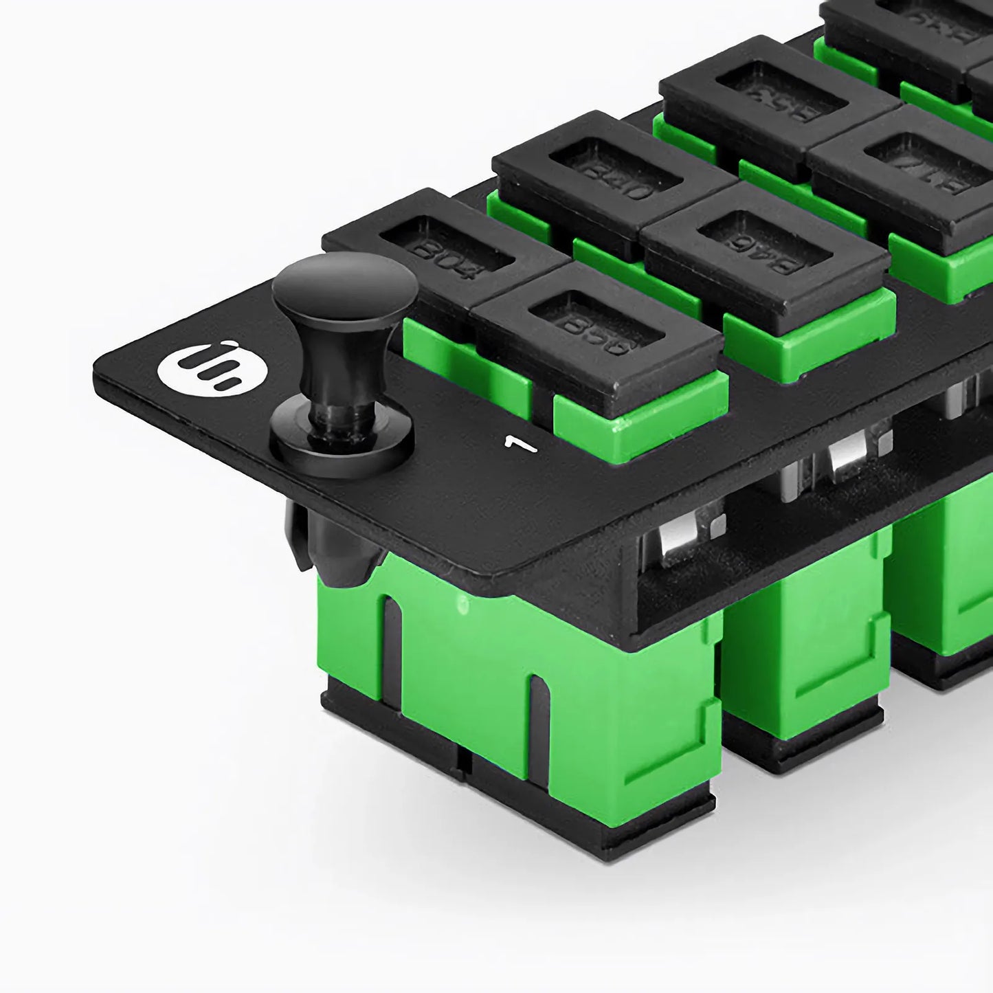 FHD™ Fiber Adapter Panel, 12 Fibers OS2 Single Mode, 6 x SC APC Duplex (Green) Adapter, Ceramic Sleeve