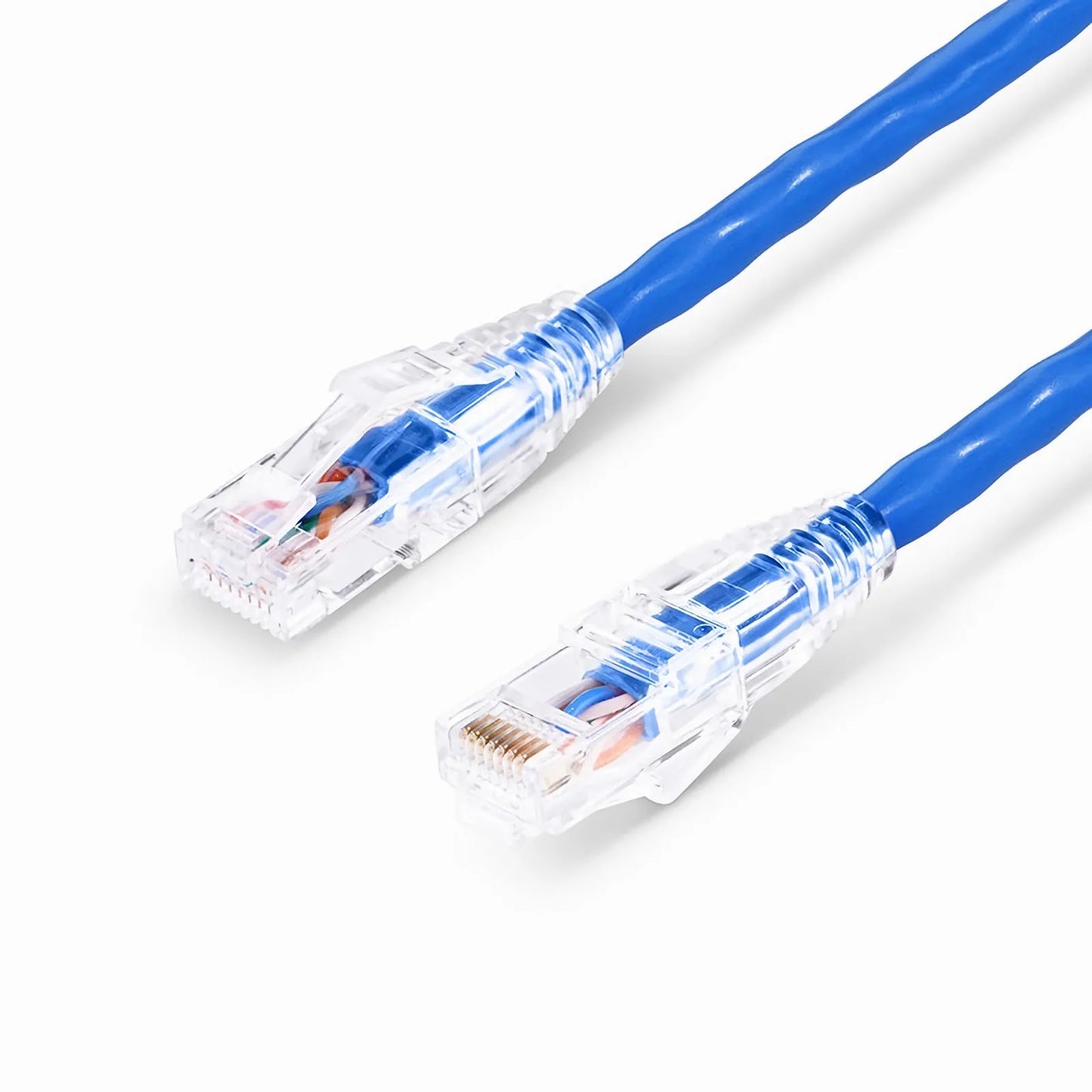 6in (0.15m) Cat5e Snagless Unshielded (U/UTP) PVC CM Ethernet Patch Cable, Blue