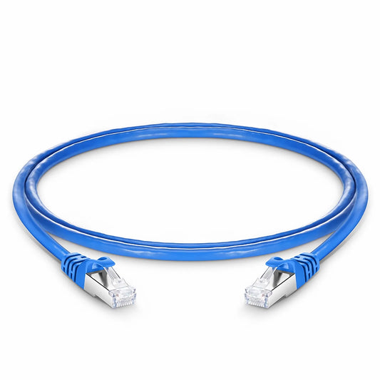 4ft (1.2m) Cat6a 26AWG Snagless Shielded (S/FTP) PVC CM Ethernet Network Patch Cable, Blue