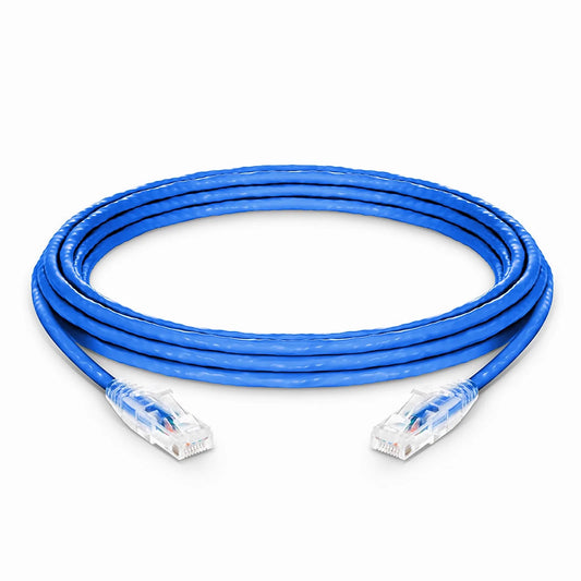 15ft (4.6m) Cat6 24AWG Snagless Unshielded (U/UTP) PVC CM Ethernet Network Patch Cable, Blue