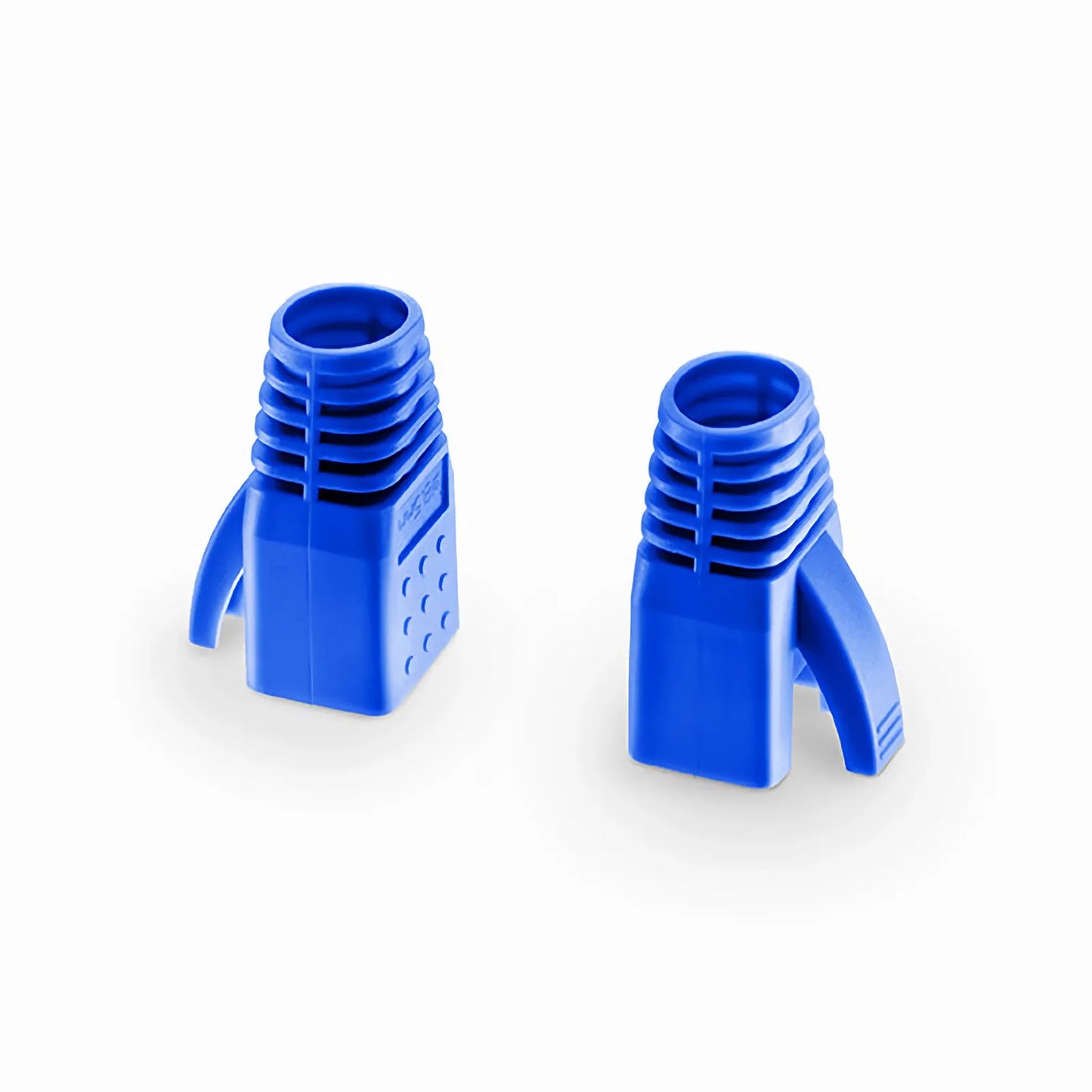 Cat6a RJ45 Strain Relief Boots, 7.5mm OD for Cat6a UTP 23AWG Ethernet Cables, Blue, 50PCS/Pack