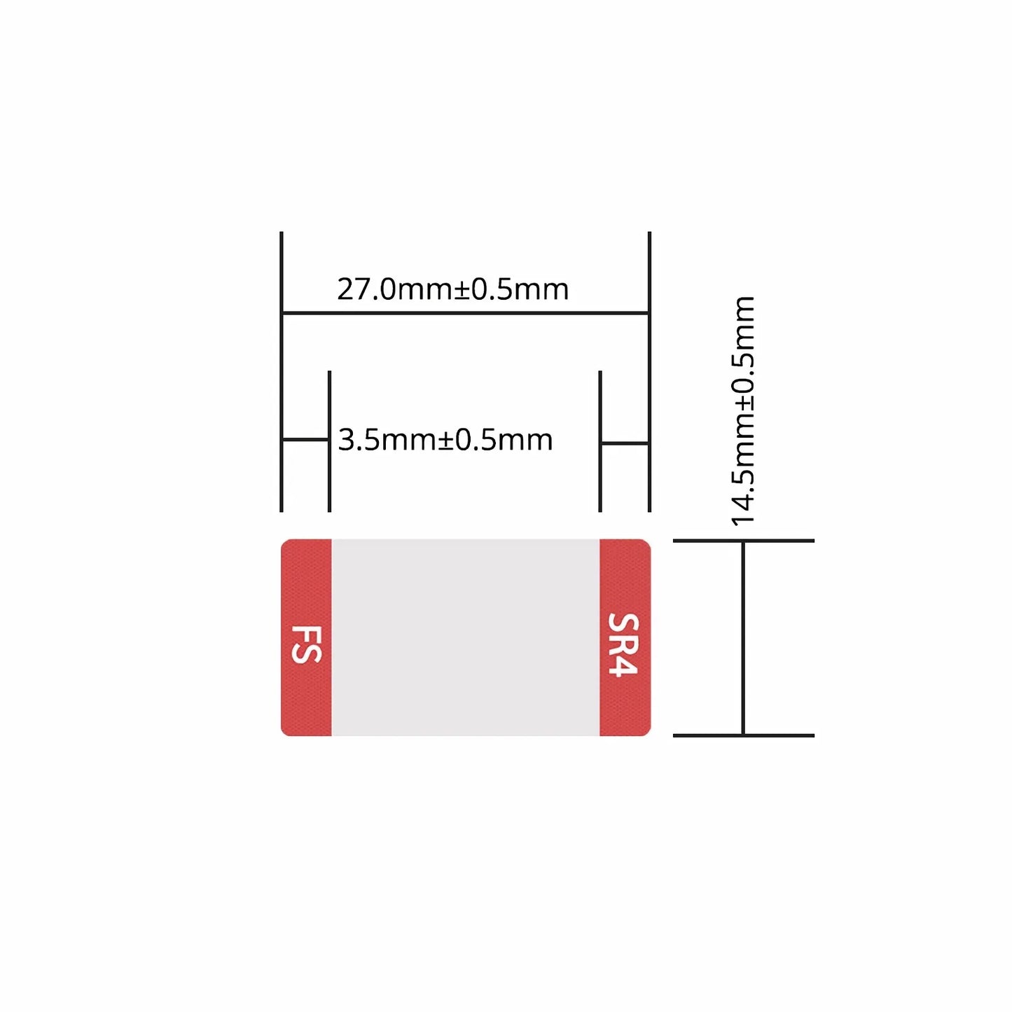 Design Label for 100G QSFP28 SR4/LR4/PIR4/IR4/EIR4 Transceiver, 1 Roll