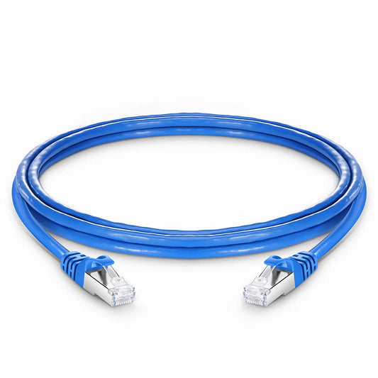 5ft (1.5m) Cat6a 26AWG Snagless Shielded (S/FTP) PVC CM Ethernet Network Patch Cable, Blue