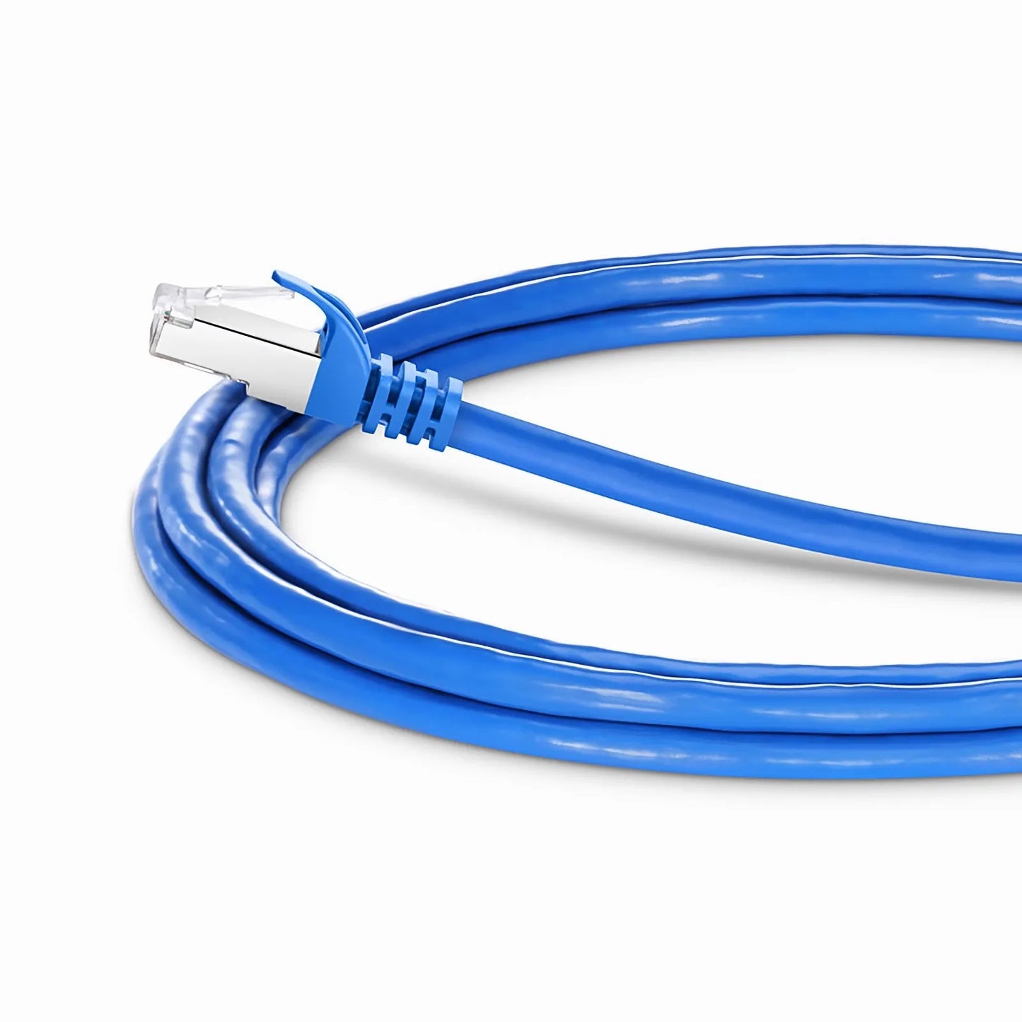 10ft (3m) Cat6a 26AWG Snagless Shielded (S/FTP) PVC CM Ethernet Network Patch Cable, Blue