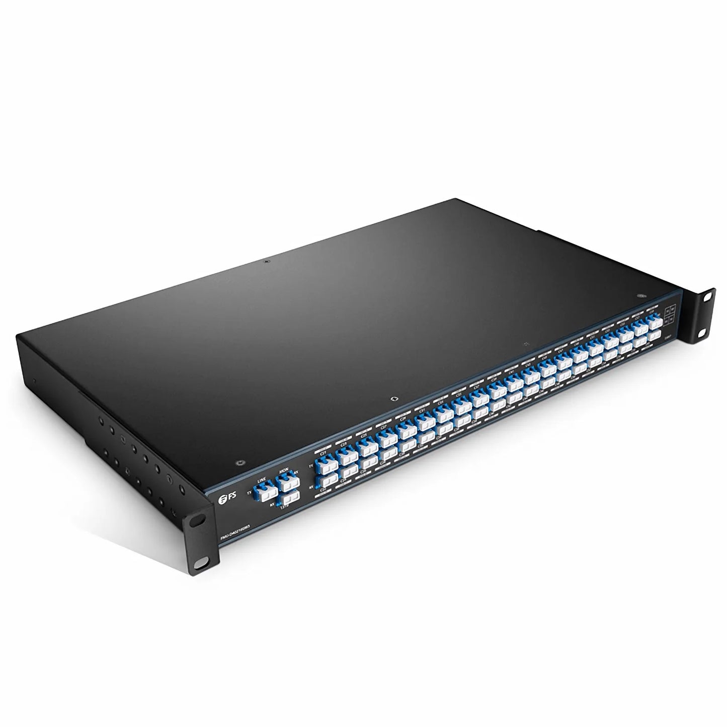 40 Channels DWDM Mux Demux, 100GHz C21-C60, with Monitor and 1310nm Port, 3.5dB Typical IL, LC/UPC, Dual Fiber, FMU 1U Rack Mount