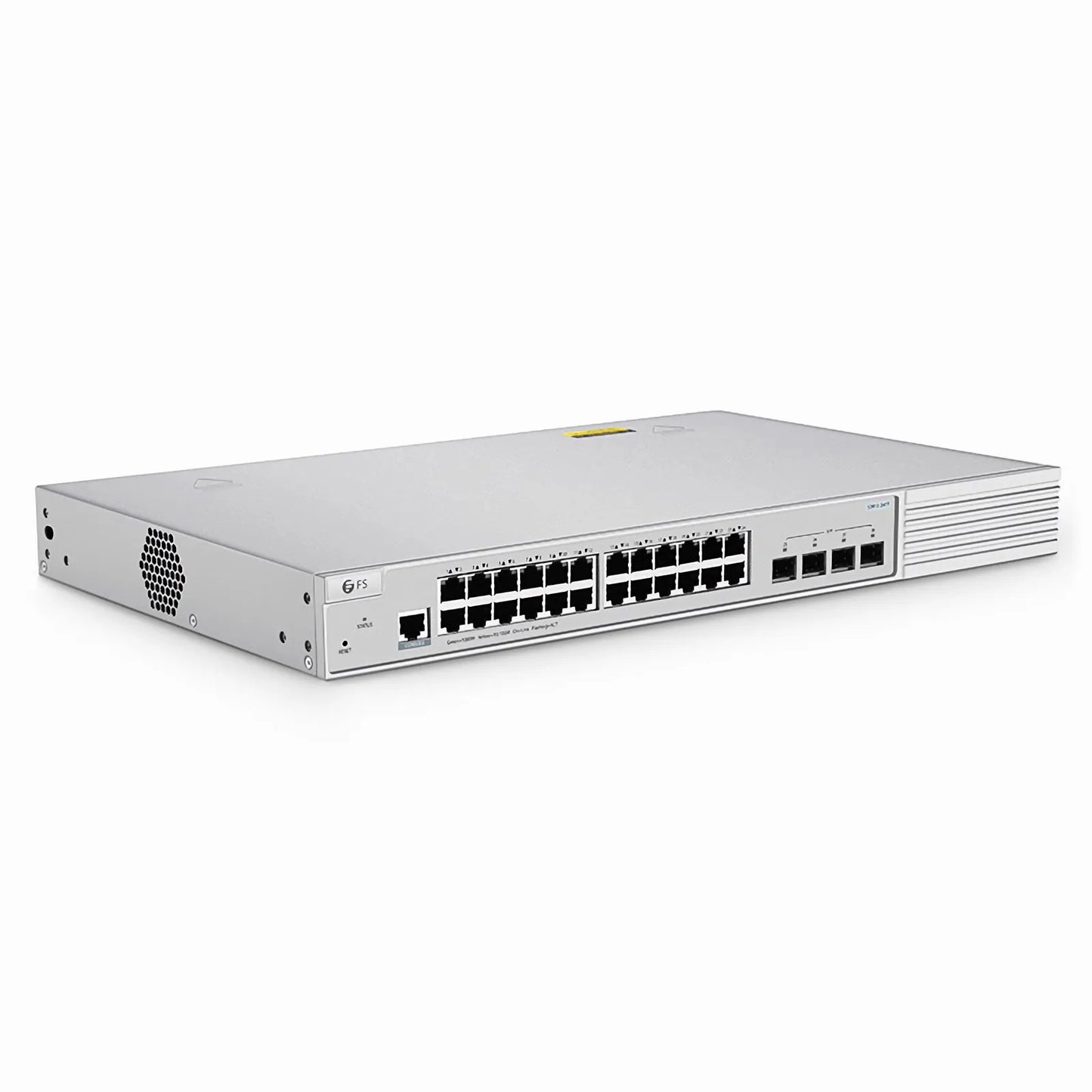 S3410L-24TF, 24-Port Gigabit Ethernet L2+ Switch, 24 x Gigabit RJ45, with 4 x 1Gb SFP Uplinks, PicOS®, Support MLAG, Broadcom Chip, Fanless